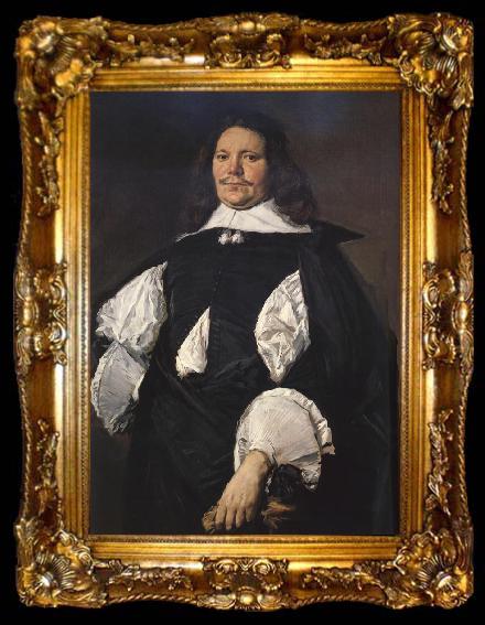 framed  HALS, Frans Portrait of a man, ta009-2